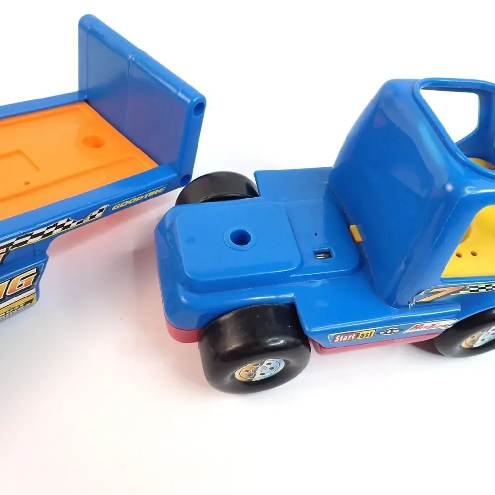 Shelcore Light N Chunky Racing Rig Truck & Trailer with Sound Vintage 1998